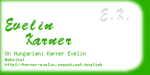 evelin karner business card